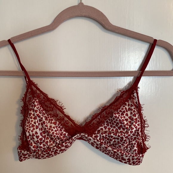 ANINE Bing Holly Heart Silk Bralette - Picture 10 of 11